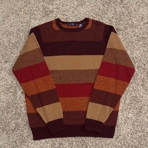 John Ashford Vintage Striped 100% Wool Sweater. Men’s sz Medium